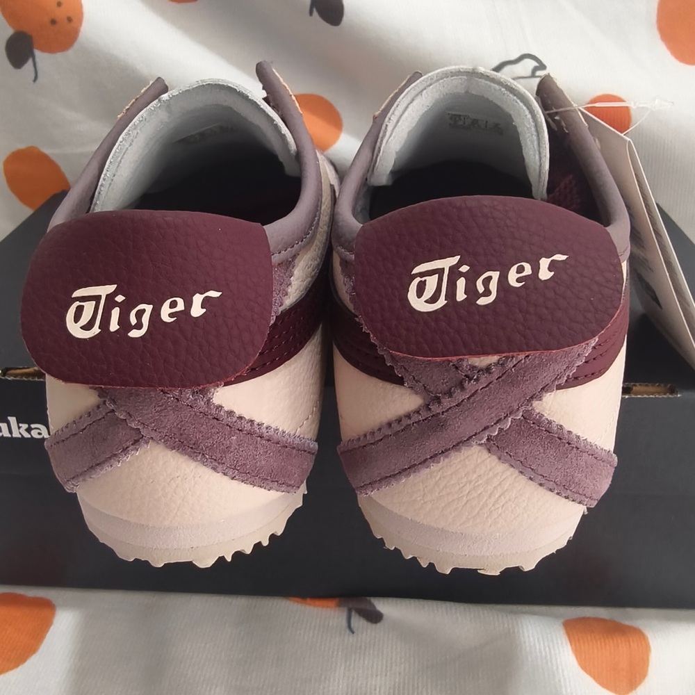 Onitsuka Tiger by Asics Women’s Pink and Burgundy Serrano Sneaker - Picture 5 of 11